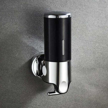 Wall-Mounted Stainless Steel Soap Dispenser – Modern Silver Bathroom Accessory