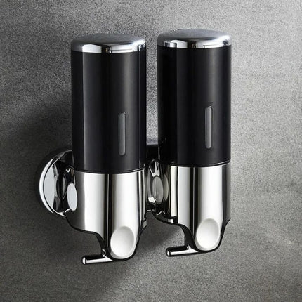 Wall-Mounted Stainless Steel Soap Dispenser – Modern Silver Bathroom Accessory