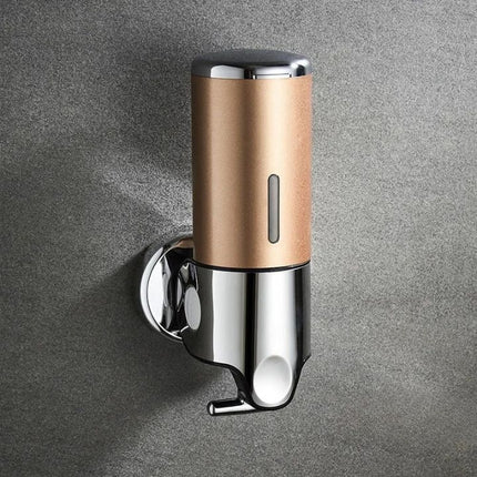 Wall-Mounted Stainless Steel Soap Dispenser – Modern Silver Bathroom Accessory