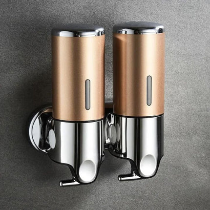 Wall-Mounted Stainless Steel Soap Dispenser – Modern Silver Bathroom Accessory