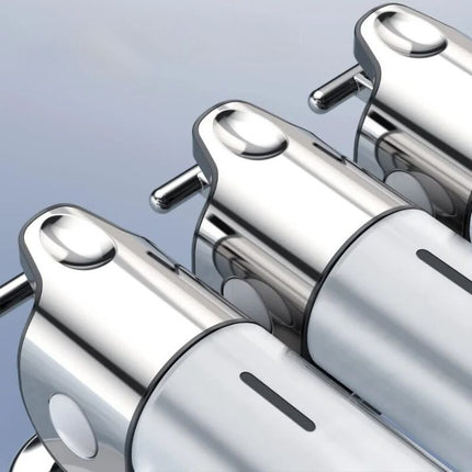 Wall-Mounted Stainless Steel Soap Dispenser – Modern Silver Bathroom Accessory