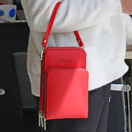 Elegant Compact Phone Crossbody Bag – Lightweight Crossbody Purse with Multiple Pockets