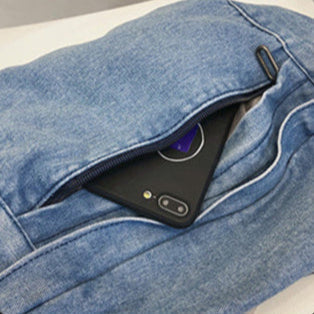 Denim Crossbody Fanny Pack – Adjustable Waist Bag for Women | Lightweight & Stylish Jean Belt Bag