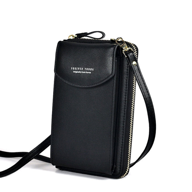 Forever Young Crossbody Phone Bag – Compact Shoulder Bag with Multiple Pockets