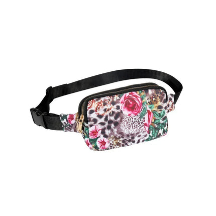 Paisley Fanny Pack – Adjustable Waist Bag with Zipper Closure – Lightweight & Stylish Festival Accessory