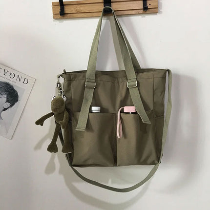 Canvas Shoulder Bag – Spacious, Trendy & Practical