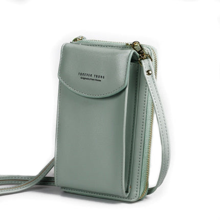 Forever Young Crossbody Phone Bag – Compact Shoulder Bag with Multiple Pockets