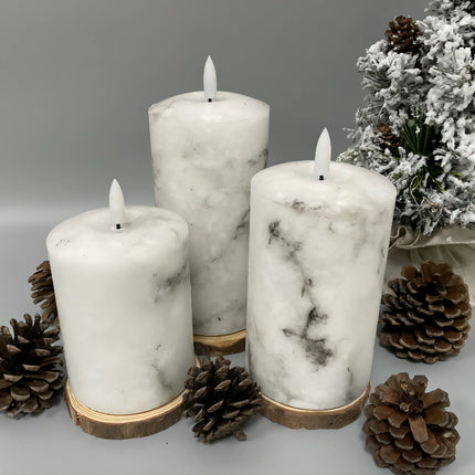 3-Piece Flameless LED Candle Set with Remote – Realistic Flickering Light for Cozy Home Décor
