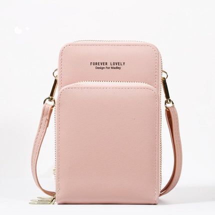 Elegant Compact Phone Crossbody Bag – Lightweight Crossbody Purse with Multiple Pockets