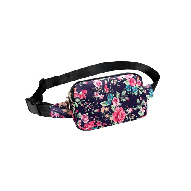 Paisley Fanny Pack – Adjustable Waist Bag with Zipper Closure – Lightweight & Stylish Festival Accessory