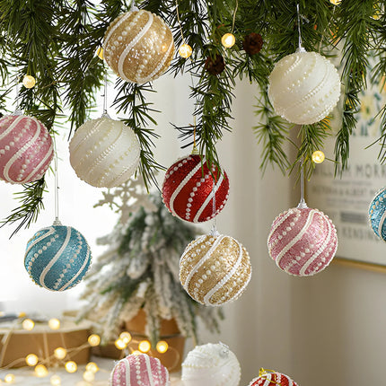 Elegant Hanging Christmas Ornaments – Shatterproof Plastic Holiday Tree Decorations for Indoor & Outdoor Use