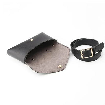 Minimalist Leather Belt Bag / Crossbody Waist Bag — Stylish & Adjustable Design