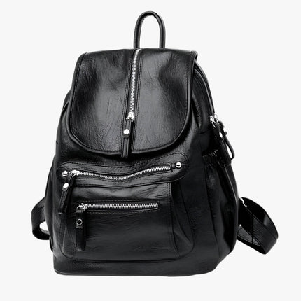Stylish PU Leather Women's Backpack – Spacious, Waterproof & Comfortable