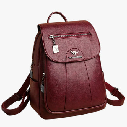 Stylish PU Leather Women's Backpack – Versatile, Secure & Spacious