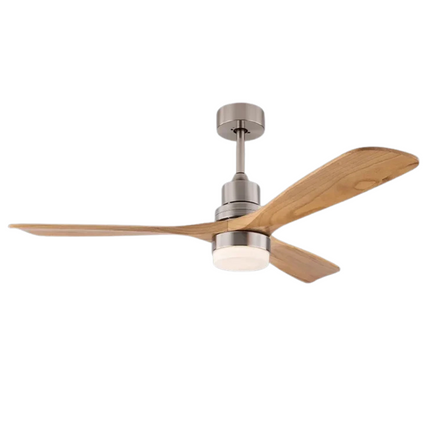 EcoLuxe 52" Ceiling Fan with LED Light & Remote – Modern Wood Blades for Year-Round Comfort