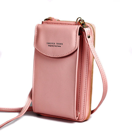 Forever Young Crossbody Phone Bag – Compact Shoulder Bag with Multiple Pockets