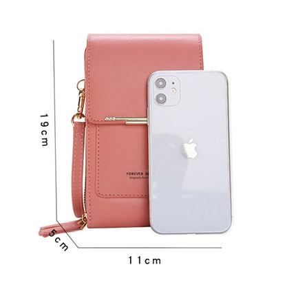 Forever Young Compact Crossbody Phone Wallet – Stylish Multi-Pocket Purse for Women
