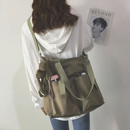 Canvas Shoulder Bag – Spacious, Trendy & Practical