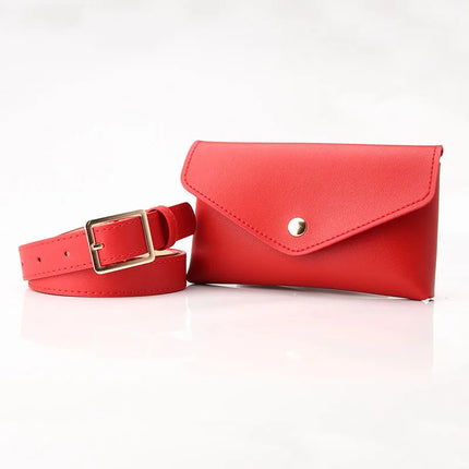 Minimalist Leather Belt Bag / Crossbody Waist Bag — Stylish & Adjustable Design