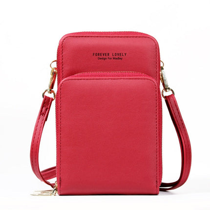Elegant Compact Phone Crossbody Bag – Lightweight Crossbody Purse with Multiple Pockets