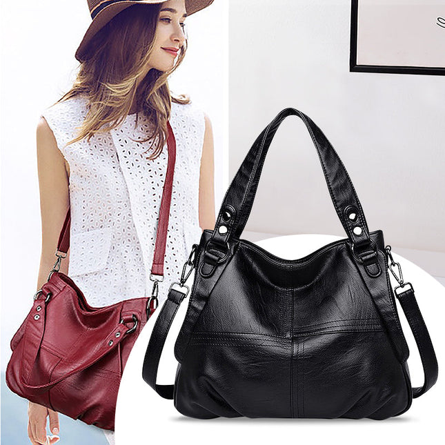 Burgundy Shoulder Bag – Stylish & Practical Vegan Leather Purse