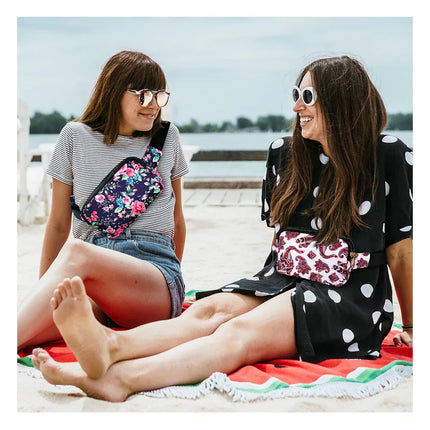 Paisley Fanny Pack – Adjustable Waist Bag with Zipper Closure – Lightweight & Stylish Festival Accessory