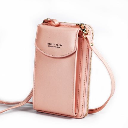 Forever Young Crossbody Phone Bag – Compact Shoulder Bag with Multiple Pockets