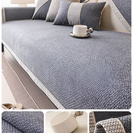 Luxe Anti-Slip Sofa Protector – Premium Polyester, Machine Washable, Elegant Home Décor