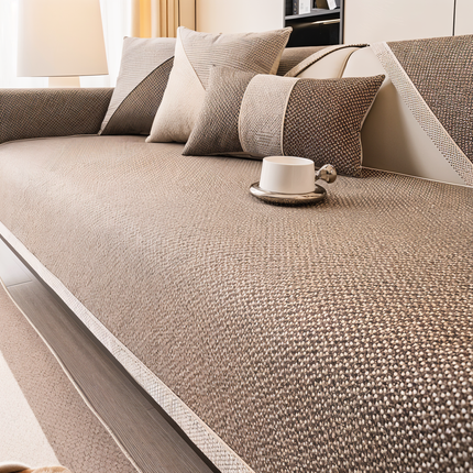 Luxe Anti-Slip Sofa Protector – Premium Polyester, Machine Washable, Elegant Home Décor