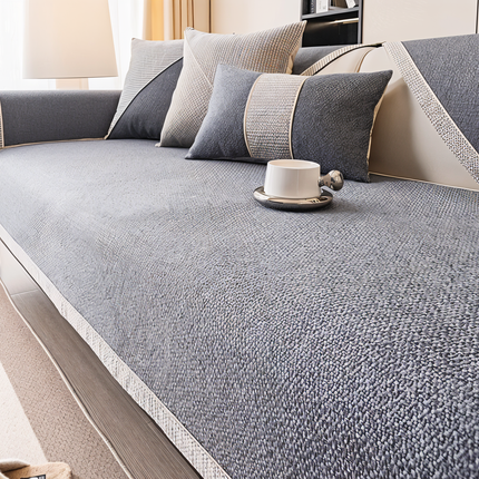 Luxe Anti-Slip Sofa Protector – Premium Polyester, Machine Washable, Elegant Home Décor