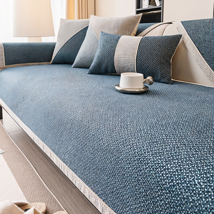 Luxe Anti-Slip Sofa Protector – Premium Polyester, Machine Washable, Elegant Home Décor