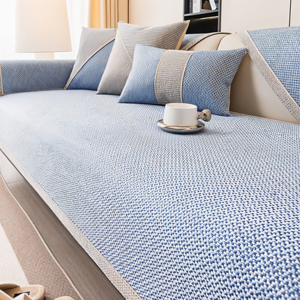 Luxe Anti-Slip Sofa Protector – Premium Polyester, Machine Washable, Elegant Home Décor