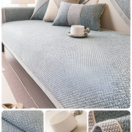 Luxe Anti-Slip Sofa Protector – Premium Polyester, Machine Washable, Elegant Home Décor