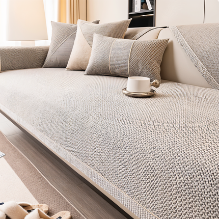 Luxe Anti-Slip Sofa Protector – Premium Polyester, Machine Washable, Elegant Home Décor