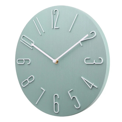 Silent Decorative Wall Clock – Modern Colorful Minimalist Wall Décor for Living Room or Office