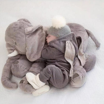 Super Soft Plush Elephant – Cuddly Grey Stuffed Animal Toy, Safe Gift for Babies & Kids