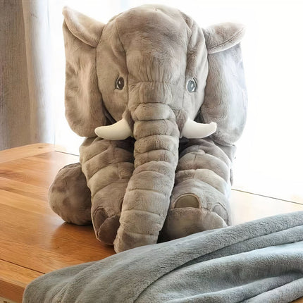 Super Soft Plush Elephant – Cuddly Grey Stuffed Animal Toy, Safe Gift for Babies & Kids