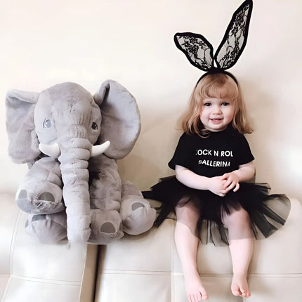 Super Soft Plush Elephant – Cuddly Grey Stuffed Animal Toy, Safe Gift for Babies & Kids