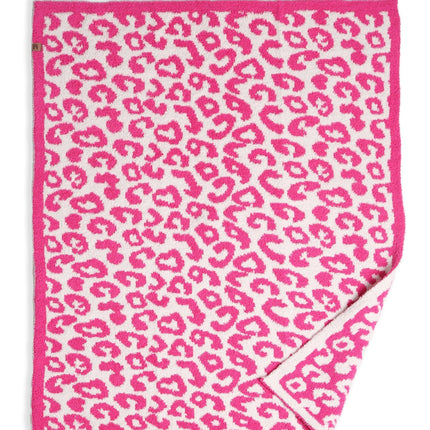 Soft Leopard Print Kids Fleece Blanket – Cozy Microfiber Throw for Nursery & Play