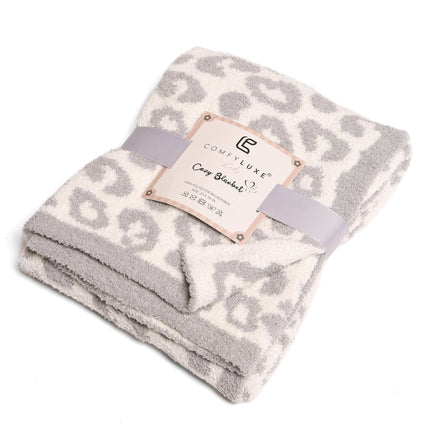 Soft Leopard Print Kids Fleece Blanket – Cozy Microfiber Throw for Nursery & Play