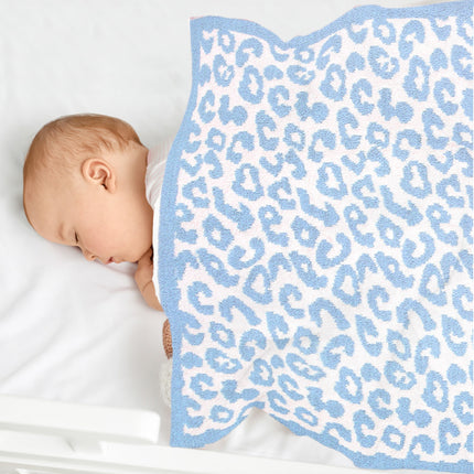 Soft Leopard Print Kids Fleece Blanket – Cozy Microfiber Throw for Nursery & Play