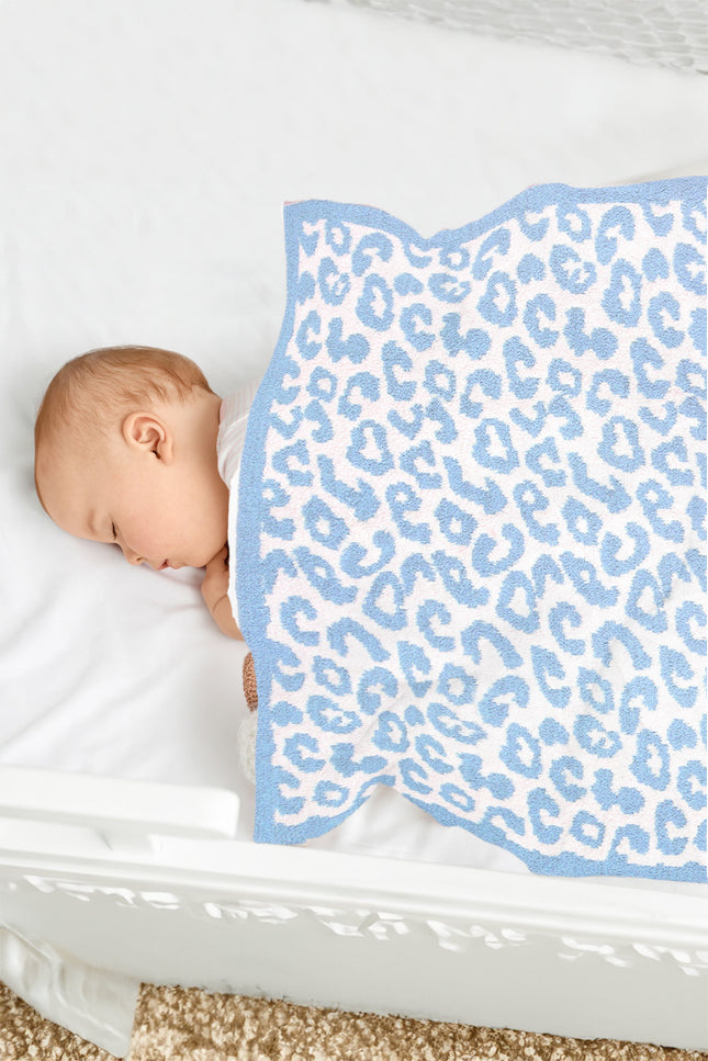 Soft Leopard Print Kids Fleece Blanket – Cozy Microfiber Throw for Nursery & Play