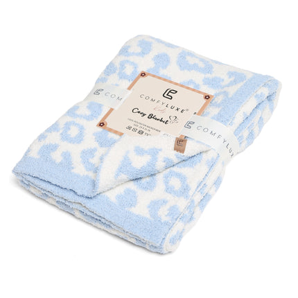 Soft Leopard Print Kids Fleece Blanket – Cozy Microfiber Throw for Nursery & Play