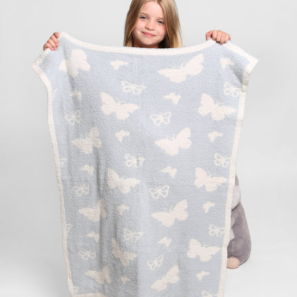 Kids Bee Print Microfiber Throw Blanket – Soft & Cozy 29” x 35” for Toddler Bedding & Nursery Décor