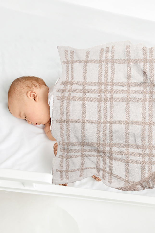 Kids Bee Print Microfiber Throw Blanket – Soft & Cozy 29” x 35” for Toddler Bedding & Nursery Décor