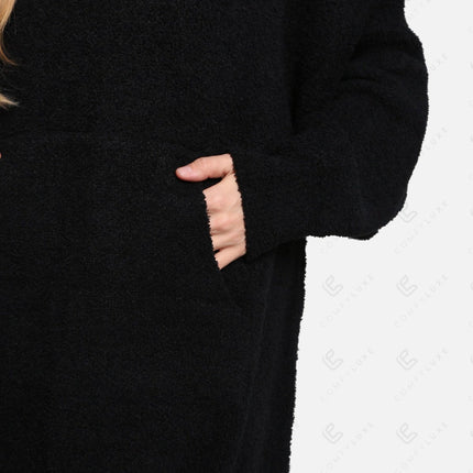 Oversized Sherpa Fleece Wearable Blanket Hoodie – Ultra-Soft Cozy Hoodie with Kangaroo Pocket & Hood for Ultimate Comfort