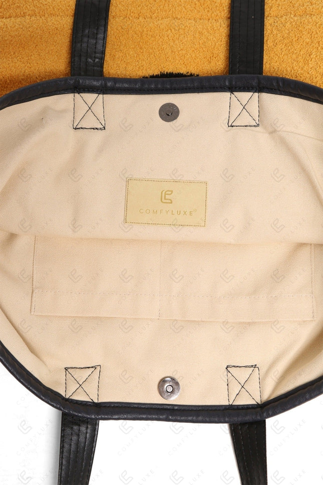 Happy Face Tote Bag – Spacious & Soft Smiley Print Shopper