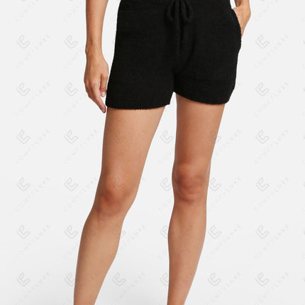 Women's Microfiber Lounge Shorts with Pockets & Drawstring – Comfortable Casual Wear