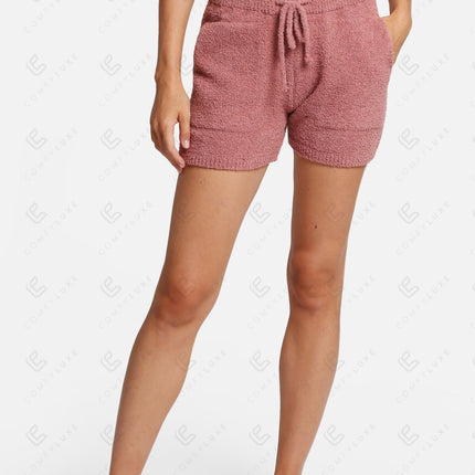 Women's Microfiber Lounge Shorts with Pockets & Drawstring – Comfortable Casual Wear