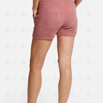 Women's Microfiber Lounge Shorts with Pockets & Drawstring – Comfortable Casual Wear